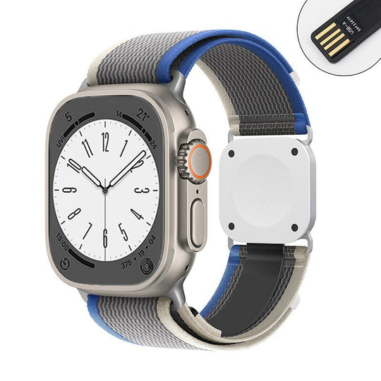 Apple Watch Trail Loop Armband mit Ladefunktion